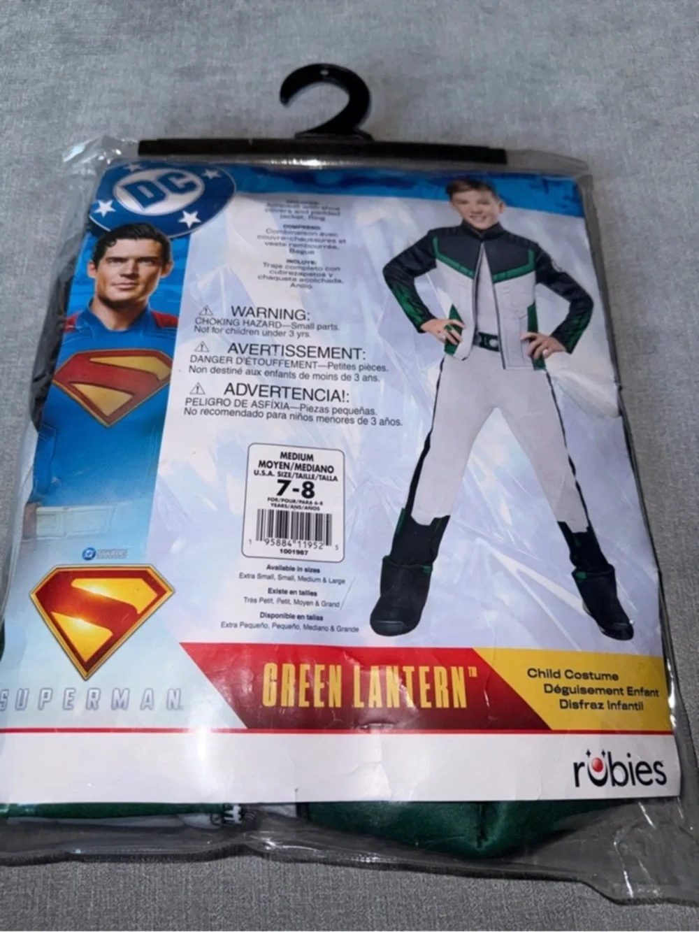Rubies DC Green Lantern Deluxe Jumpsuit with Attached Faux Jacket and Ring - Picture 6 of 7